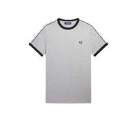 Fred Perry Herren Taped Ringer T-Shirt Stahl Marl 2XL