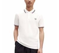 Fred Perry Herren Uomo Polo (Slim Fit) Piquet Stretch Unito M/C Collo E Polsi Rigati Spacchi A Fessura Polo Hemd