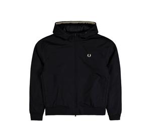 Fred Perry Hooded Brentham Jacket Schwarz in Größe 2XL