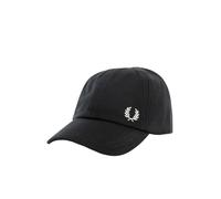 Fred Perry HW6726 Pique Classic Cap Hut Zubehör Pique Classic Cap, Schwarz/Schnee_Weiß (843), EinheitsgröÃŸe