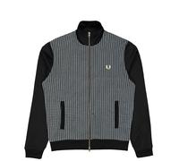 Fred Perry Knitted Front Track Jacket Schwarz in Größe 2XL