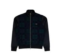 Fred Perry Knitted Front Track Jacket Schwarz in Größe XL