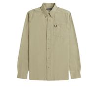 Fred Perry - Langärmliges Oxford-hemd In Warmem Grau S