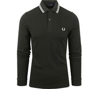 Fred Perry Langarm-Poloshirt Dunkelgrün T50 - Größe L Grün L