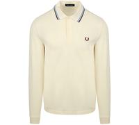 Fred Perry Langarm-Poloshirt Ecru Z46 - Größe S Wollweiß S