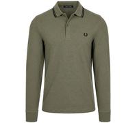 Fred Perry Langarm-Poloshirt Grün Z50 - Größe XL Grün XL
