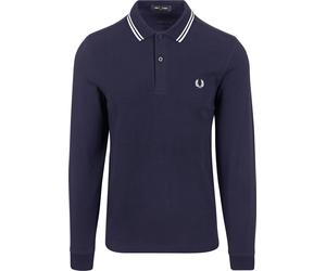 Fred Perry Langarm-Poloshirt Navy 238 - Größe L Dunkelblau L