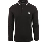 Fred Perry Langarm-Poloshirt Schwarz 350 - Größe M Schwarz M