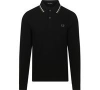 Fred Perry, LS Twin Tipped Shirt, BLK/ECR/LRLWGREN, M