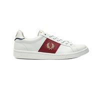 Fred Perry Leder B721 Leder Seite weiße Turnschuhe
