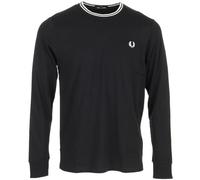 Fred Perry Long Sleeve Twin Tipped T-Shirt, Herren T-Shirt - L