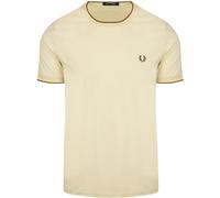 Fred Perry M1588 Twin Tipped T-Shirt Beige - Größe L Beige L