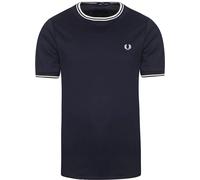 Fred Perry M1588 Twin Tipped T-Shirt Navy - Größe XL Blau XL