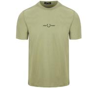 Fred Perry M4580 Embroidered Olive - Größe XXL Grün XXL
