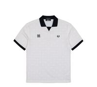 Fred Perry Meyba Printed Polo Shirt Beige in Größe XL