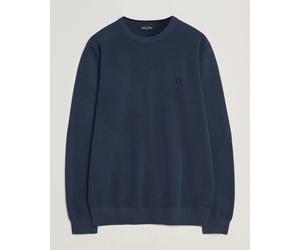 Fred Perry Piqué Stitched Sweater Dark Airforce Grau XL