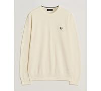 Fred Perry Piqué Stitched Sweater Ecru Weiß S