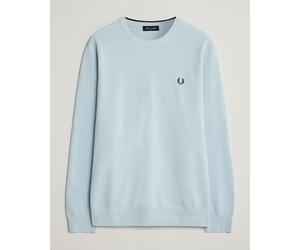Fred Perry Piqué Stitched Sweater Light Ice Blau XL