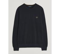 Fred Perry Piqué Stitched Sweater Navy Blau M
