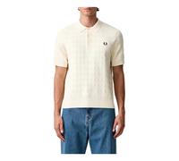 Fred Perry - Pointelle Strickshirt - - Tops - Herren - Beige - L