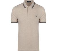 Fred Perry Polo M3600 Beige Melange W50 - Größe XL Beige XL