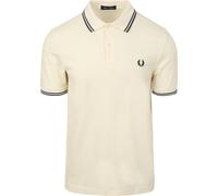 Fred Perry Twin Tipped Polo Shirt Ecru Weiß XL