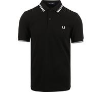 Fred Perry TWIN TIPPED FRED PERRY SHIRT men Polos black in Größe:S