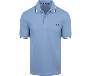 Fred Perry Polo Twin Tipped M3600 Blau 89A - Größe L Blau L