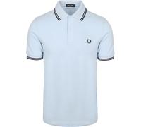 Fred Perry Polo Twin Tipped M3600 Blau Y69 - Größe M Hellblau M
