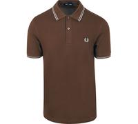 Fred Perry Polo Twin Tipped M3600 Braun 49A - Größe M Braun M
