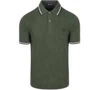 Fred Perry Polo Twin Tipped M3600 Dunkelgrün 53A - Größe XL Dunkelgrün XL