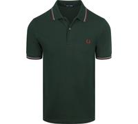 Fred Perry Polo Twin Tipped M3600 Dunkelgrün 85A - Größe XL Dunkelgrün XL