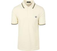 Fred Perry Polo Twin Tipped M3600 Ecru 46A - Größe XL Wollweiß XL