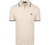 Fred Perry Polo Twin Tipped M3600 Ecru 84A - Größe XXL Wollweiß XXL