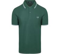 Fred Perry Polo Twin Tipped M3600 Grün Z59 - Größe S Grün S