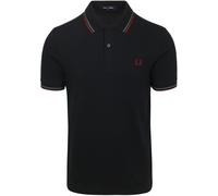 Fred Perry Polo Twin Tipped M3600 Navy Z58 - Größe L Dunkelblau L