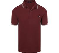 Fred Perry Polo Twin Tipped M3600 Rot 08B - Größe XL Bordeaux XL
