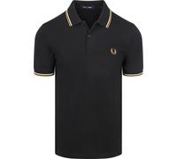 Fred Perry Polo Twin Tipped M3600 Schwarz P69 - Größe L Schwarz L