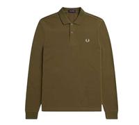 Fred Perry - Poloshirt für Herren/Damen Unisex, Langärmlig (Khakigrün) S