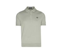 Fred Perry Cotton Knitted Polo Seagrass Green Grün L