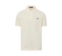 Fred Perry Plain Polo Shirt Night Ecru Weiß M