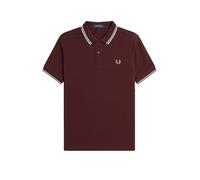 Fred Perry Twin Tipped Polo Shirt Oxblood Rot L