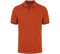 Fred Perry Poloshirt Tipped M3600 Brique 81C - Größe M Orange M