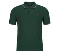 Fred Perry Polo Twin Tipped M3600 Dunkelgrün 85A - Größe L Dunkelgrün L
