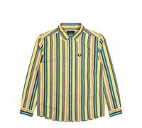 Fred Perry Relaxed Stripe Shirt Gelb in Größe M