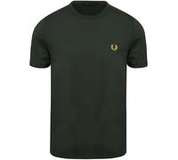 Fred Perry Ringer T-Shirt Grün X89 - Größe XXL Dunkelgrün XXL