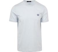 Fred Perry Ringer T-Shirt hellblau - Größe XL Hellblau XL