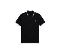 Fred Perry Slim Fit Twin Tipped Polo M3600, Schwarz R65, 56