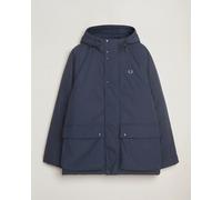 Fred Perry Stockport Padded Hooded Jacket Dark Airforce Blau S