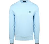 Fred Perry Sweater Logo Hellblau - Größe XL Hellblau XL